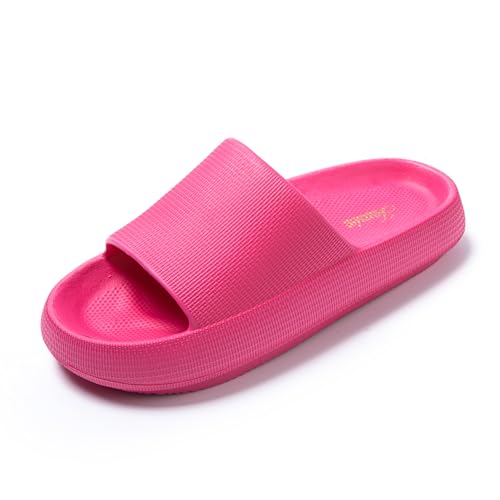 JOMIX Damen Flach Badelatschen Kinder Leicht Sommer Bunt Strandschuhe Rutschfeste Lustig Badeschuhe 39 (Rosa, 39 EU, X016) von JOMIX