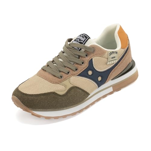 JOMIX Herren Laufschuhe - Sportschuhe Atmungsaktiv Turnschuhe Leicht Sneaker Joggingschuhe Straßenlaufschuhe Tennis Gym Fitness Jogging Walkingschuhe MOS250551 (Armeegrün, 41EU) von JOMIX