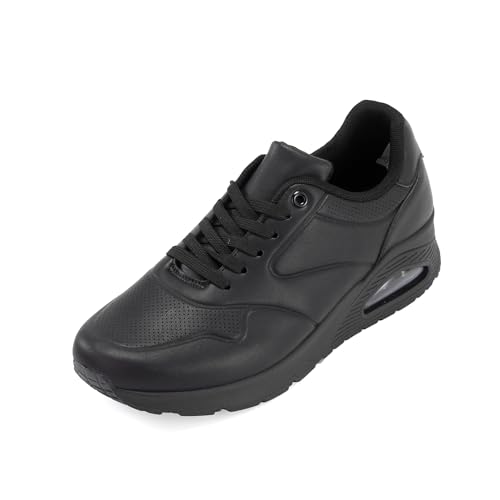 JOMIX Herren Laufschuhe - Sportschuhe Straßenlaufschuhe mit Luftpolster Atmungsaktiv Laufschuhe Joggingschuhe Walkingschuhe Tennis Gym Fitness MOS250589 (Schwarz, 45EU) von JOMIX