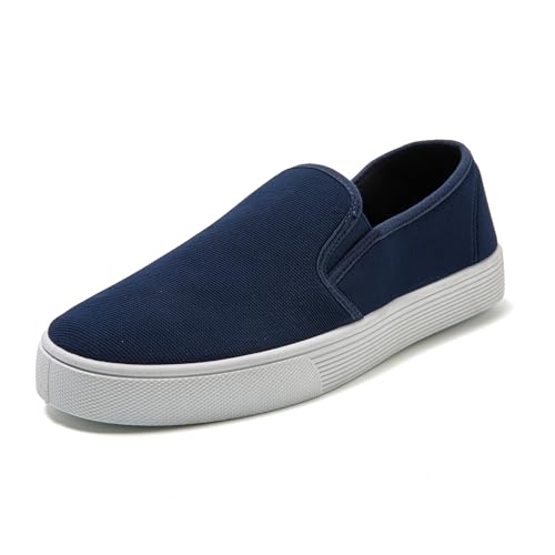 JOMIX Herren Slipper Männer Slip On Loafer Fläche Halbschuhe Bequemschuhe Sneaker mit Gummizug (MSS250587, Marine, 41 EU) von JOMIX