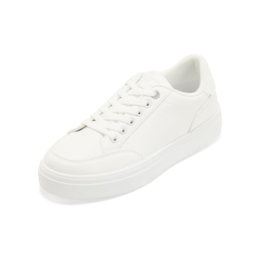 JOMIX Herren Sneaker - Sportschuhe Laufschuhe Leder Walkingschuhe Turnschuhe Joggingschuhe Halbschuhe Freizeitschuhe MBO250133 (Weiß, 43EU) von JOMIX