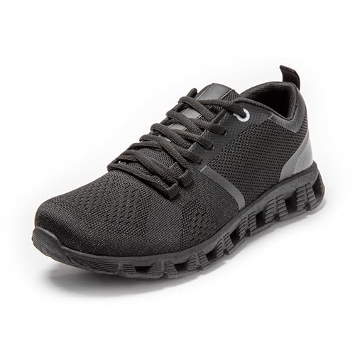 JOMIX Sneaker Herren Freizeitschuhe Atmungsaktiv Sneaker Laufschuhe Herren Turnschuhe Sportschuhe 38 (Schwarz, 42 EU, SU9376) von JOMIX