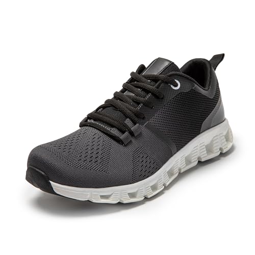 JOMIX Walkingschuhe Straßenlaufschuhe Sports Schuhe Freizeitschuhe Atmungsaktiv Turnschuhe (Grau, 41 EU, SU9376) von JOMIX