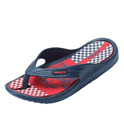 JOMIX Sommer Flip Flops Kinder Jungen Mädchen Schlappen Weiche Bunte Fußbett Sandalen Badelatschen Badeschlappen Schwimmbad Meer Strand (Marine, 31 EU) von JOMIX