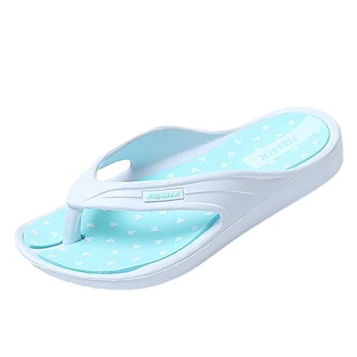 JOMIX Sommer Flip Flops Kinder Jungen Mädchen Schlappen Weiche Bunte Fußbett Sandalen Badelatschen Badeschlappen Schwimmbad Meer Strand (Weiß, 30 EU) von JOMIX