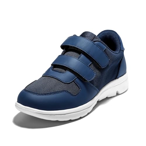 JOMIX Herren Laufschuhe Sportschuhe Air Atmungsaktiv Turnschuhe rutschfest Leichte Schuhe Stoßfest Outdoor Mesh Sneaker (Blau, 43 EU, SU9501) von JOMIX
