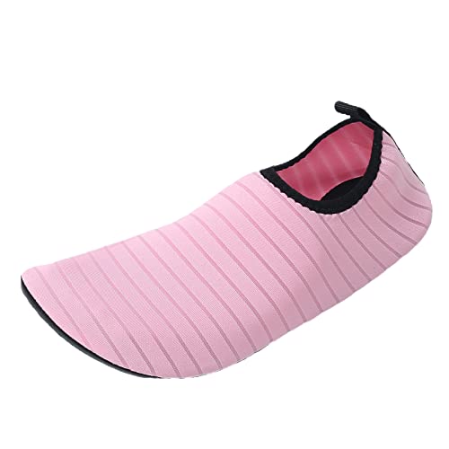 JOMIX Sommer Wasserschuhe Damen Strandschuhe Aquaschuhe Schnelltrocknende Sportlicher Barfuß Badeschuhe für Strand Pool Schwimmen Surfen (04 Rosa, 37 EU) von JOMIX