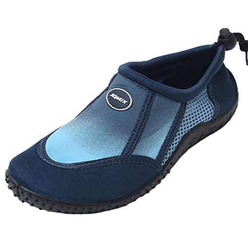 JOMIX Sommer Wasserschuhe Damen Strandschuhe Aquaschuhe Schnelltrocknende Sportlicher Barfuß Wassersport Badeschuhe für Strand Pool Schwimmen Surfen (01 Marine Royalblau, 36 EU) von JOMIX