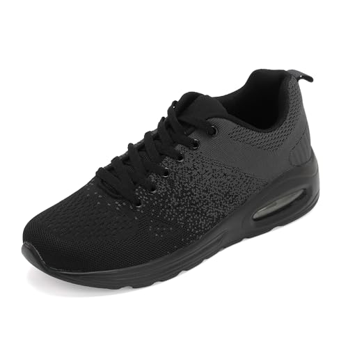 JOMIX Turnschuhe Herren Leichte Atmungsaktive Sneaker Mit Dämpfung Bequem und rutschfest Fitness- Wander- und Laufschuhe MOS250043- (Schwarz,42) von JOMIX