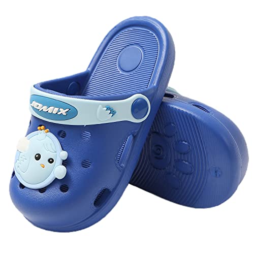 JOMIX Unisex Eva Badeschuhe Dunkelblau Vogel Weich Schlappen Slides für Sommer Pantoletten Mädchen Clogs (Dunkelblau Vogel, 26-27 EU, SP2404) von JOMIX