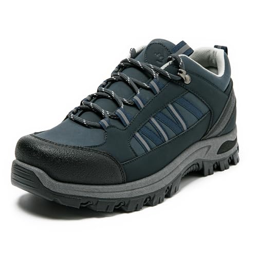 JOMIX Wanderschuhe Herren Trekkingschuhe Outdoor rutschfest Leicht Atmungsaktiv Bequeme Men's Hiking Shoes Schuhe Sportschuhe für Trekking Wandern Camping Freizeit MOS255034 Blau 45 von JOMIX