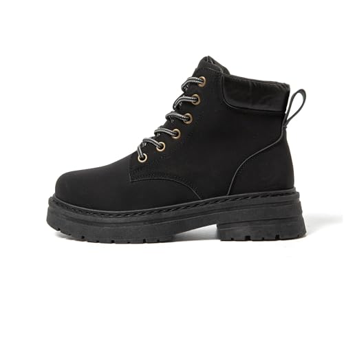 JOMIX Damen Winterstiefel Warme Winterschuhe Gefttert Chukka Boots (Schwarz 39 EU, MD9947) von JOMIX