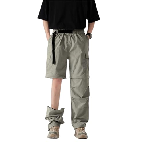 Wanderhose Damen Zip Off wasserdichte Abnehmbar Cargohose Leichte Trekkinghose Sommer Outdoor Hosen Atmungsaktiv Schnell Trockend Hiking Pants von JOMLUN