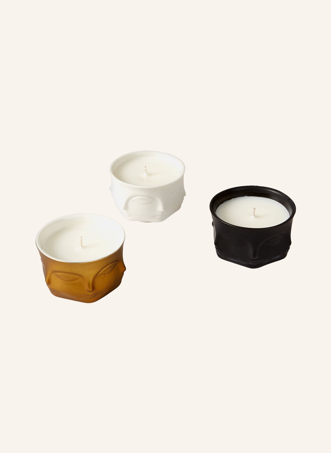 Jonathan Adler 3er-Set Kerzen Muse Votive schwarz von JONATHAN ADLER