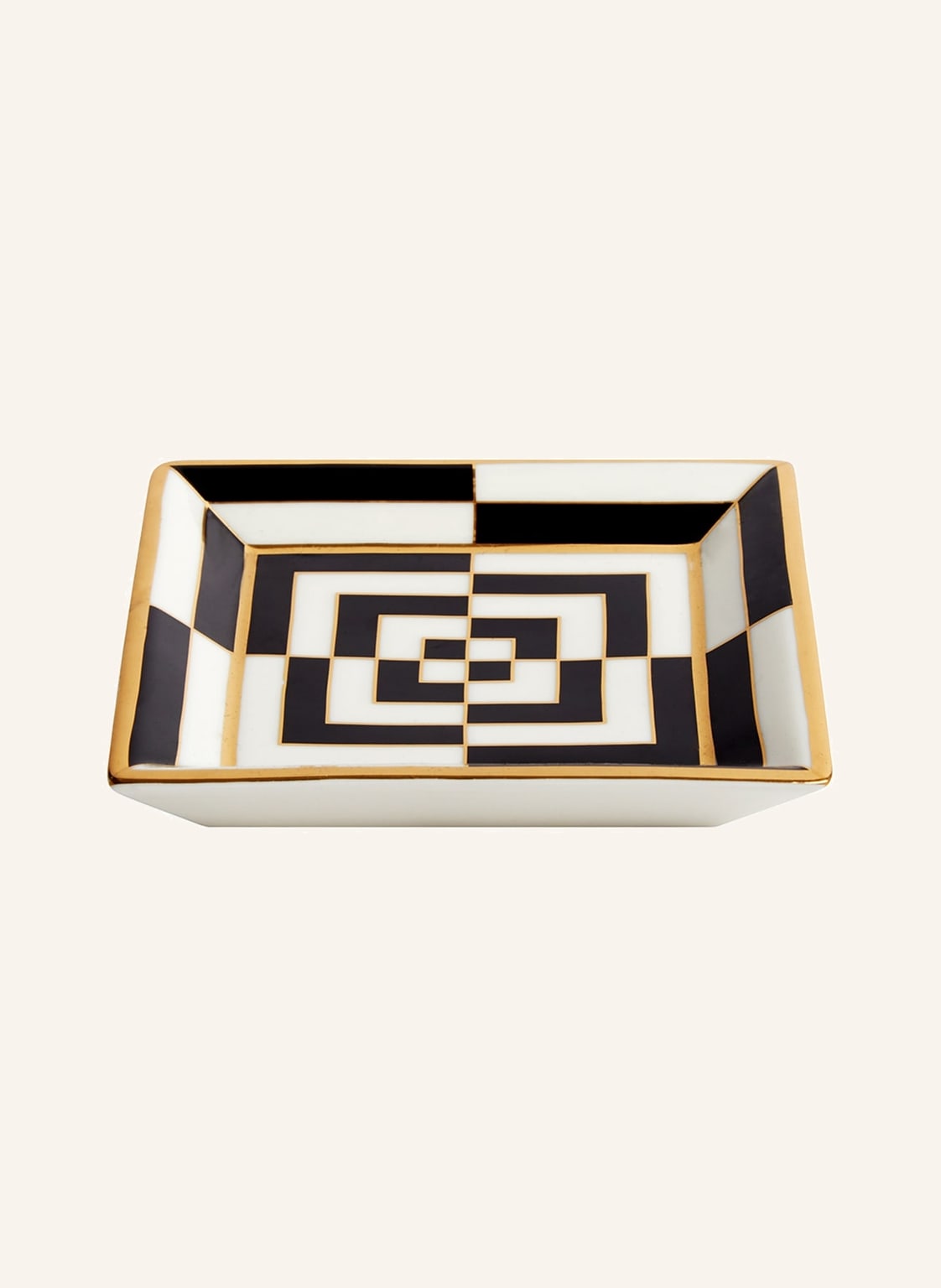 Jonathan Adler Schale Op Art schwarz von JONATHAN ADLER