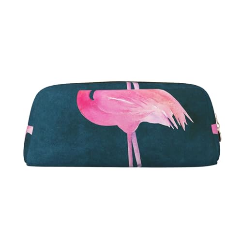 JONGYA Hello Glasses Flamingo Federmäppchen: Eine vielseitige Reise-Make-up-Tasche, Schreibwaren-Aufbewahrung und Kunstbedarf, perfekt für Zuhause, Schule, Büro und Reisen, Halloween Flamingo von JONGYA