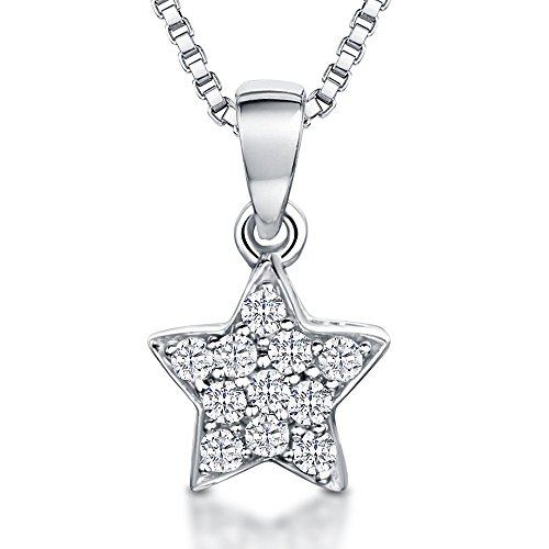 Jools von Jenny Braun "Petite" Reihe Silber Anhänger mit eine Zirkonia Pavé Set Star Jools von Jenny Braun "Petite" Reihe Silber Anhänger mit eine Zirkonia Pavé Set Star von JOOLS by Jenny Brown
