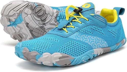 JOOMRA Damen Minimalistische Trail Running Barfußschuhe | Breite Zehenbox | Zero Drop, Hellblau/Strick, 7.5-8 JOOMRA Damen Minimalistische Trail Running Barfußschuhe | Breite Zehenbox | Zero Drop, Hellblau/Strick, 7.5-8 von JOOMRA