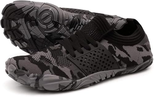 Joomra Traillaufschuhe für Damen, Barfußschuhe, minimalistische Zero Drop-Sneaker, breite Zehenbox, W21v2 | Camouflage, 41 EU von JOOMRA
