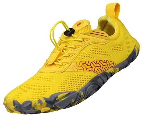 JOOMRA Damen Minimalistische Trail Running Barfußschuhe | Wide Toe Box, Gelb (2_ Gelb), 36 EU von JOOMRA