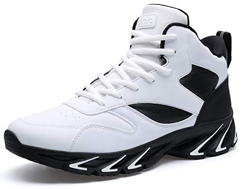 Joomra Stilvolle Herren Sneakers High Top Athletik inspirierte Schuhe, 2_weiß, 46 EU Joomra Stilvolle Herren Sneakers High Top Athletik inspirierte Schuhe, 2_weiß, 46 EU von JOOMRA