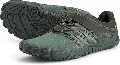 Joomra Damen Minimalistische Trailrunning-Barfußschuhe | Breite Zehenbox | Zero Drop, B_army Green, 41 EU Joomra Damen Minimalistische Trailrunning-Barfußschuhe | Breite Zehenbox | Zero Drop, B_army Green, 41 EU von JOOMRA