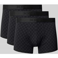 JOOP! Collection Boxershorts mit elastischem Label-Bund im 3er-Pack in Metallic Black, Größe XXL von JOOP! Collection