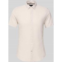 JOOP! Collection Slim Fit Freizeithemd aus Baumwoll-Leinen-Mix Modell 'Pit' in Beige, Größe 44 von JOOP! Collection