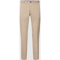 JOOP! Collection Hose mit Label-Patch in Beige, Größe 46 von JOOP! Collection