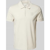 JOOP! Collection Poloshirt mit kurzem Reißverschluss Modell 'Brizio' in Beige, Größe XXL von JOOP! Collection