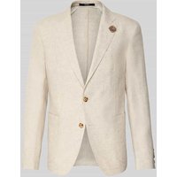 JOOP! Collection Regular Fit 2-Knopf-Sakko aus Leinen Modell 'Hoverest' in Beige, Größe 50 von JOOP! Collection
