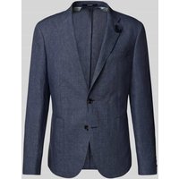 JOOP! Collection Regular Fit 2-Knopf-Sakko aus Leinen Modell 'Hoverest' in Marine, Größe 56 von JOOP! Collection