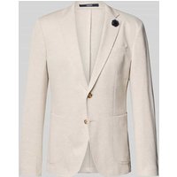 JOOP! Collection Regular Fit 2-Knopf-Sakko mit Reverskragen Modell 'Hoverest' in Beige, Größe 48 von JOOP! Collection