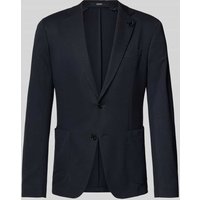 JOOP! Collection Regular Fit 2-Knopf-Sakko mit Reverskragen Modell 'Hoverest' in Marine, Größe 48 von JOOP! Collection