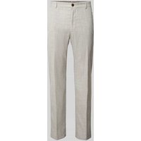 JOOP! Collection Regular Fit Anzughose aus Baumwoll-Woll-Mix mit Leinen-Anteil Modell 'Hank' in Beige, Größe 50 von JOOP! Collection