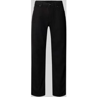 JOOP! Collection Regular Fit Leinenhose im 5-Pocket-Design Modell 'Fortress' in Black, Größe 32/34 von JOOP! Collection