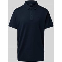 JOOP! Collection Regular Fit Poloshirt mit Logo-Stitching in Marine, Größe XXL von JOOP! Collection