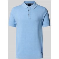 JOOP! Collection Regular Fit Poloshirt mit Strukturmuster Modell 'Mauron' in Bleu, Größe XXL JOOP! Collection Regular Fit Poloshirt mit Strukturmuster Modell 'Mauron' in Bleu, Größe XXL von JOOP! Collection