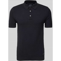 JOOP! Collection Regular Fit Poloshirt mit Strukturmuster Modell 'Mauron' in Marine, Größe S von JOOP! Collection