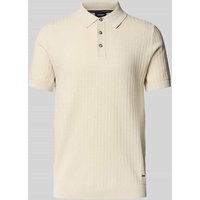 JOOP! Collection Regular Fit Poloshirt mit Strukturmuster Modell 'Mauron' in Offwhite, Größe XXL von JOOP! Collection