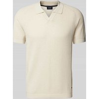 JOOP! Collection Regular Fit Poloshirt mit V-Ausschnitt in Offwhite, Größe XXXL JOOP! Collection Regular Fit Poloshirt mit V-Ausschnitt in Offwhite, Größe XXXL von JOOP! Collection