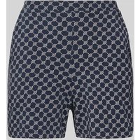 JOOP! Collection Regular Fit Pyjama-Shorts mit elastischem Bund 'Kornblume' in Marine, Größe 38 von JOOP! Collection