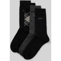JOOP! Collection Regular Fit Socken aus Woll-Mix Modell 'Essentials' im 4er-Pack in Black, Größe 43-46 von JOOP! Collection
