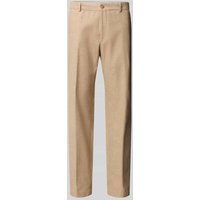 JOOP! Collection Regular Fit Stoffhose mit Bügelfalten Modell 'Hank' in Beige, Größe 102 von JOOP! Collection