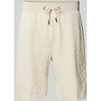 JOOP! Collection Regular Fit Sweatshorts mit Strukurmuster Modell 'Barlas' in Beige, Größe XXL von JOOP! Collection