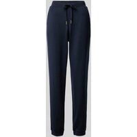 JOOP! Collection Relaxed Fit Pyjama-Hose mit Logo-Stitching in Dunkelblau, Größe 40 von JOOP! Collection