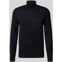 JOOP! Collection Rollkragenpullover mit gerippten Abschlüssen Modell 'Donte' in Marine, Größe XXL von JOOP! Collection