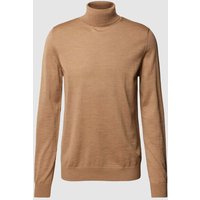 JOOP! Collection Rollkragenpullover aus Schurwolle Modell 'Donte' in Camel, Größe XXL von JOOP! Collection