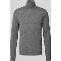 JOOP! Collection Rollkragenpullover aus reiner Schurwolle mit Teilungsnähten in Hellgrau, Größe XXL JOOP! Collection Rollkragenpullover aus reiner Schurwolle mit Teilungsnähten in Hellgrau, Größe XXL von JOOP! Collection