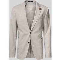 JOOP! Collection Taillierter Sakko aus Baumwoll-Woll-Mix mit Leinen-Anteil Modell 'Hoverest' in Beige, Größe 52 von JOOP! Collection
